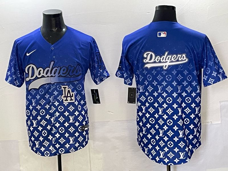 Men Los Angeles Dodgers Blank Blue Nike 2025 MLB jersey 09->los angeles dodgers->MLB Jersey